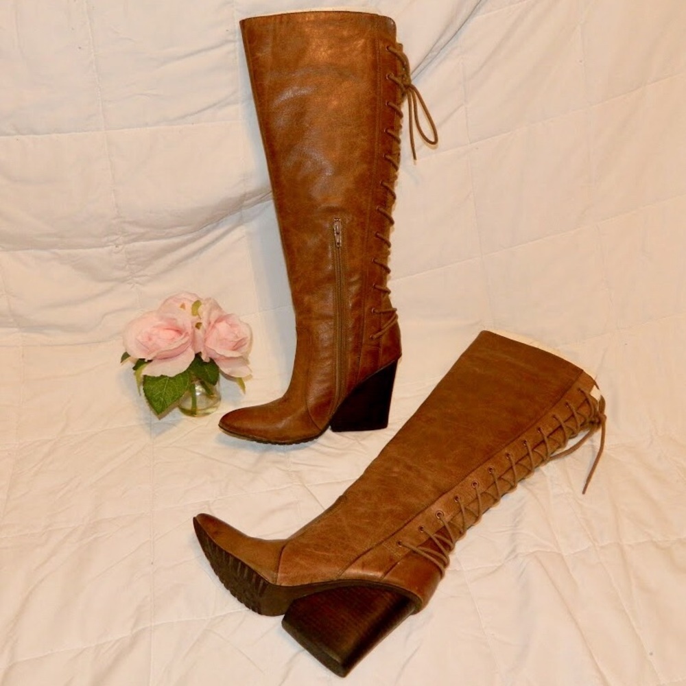 Isola Leather High Heel Boots